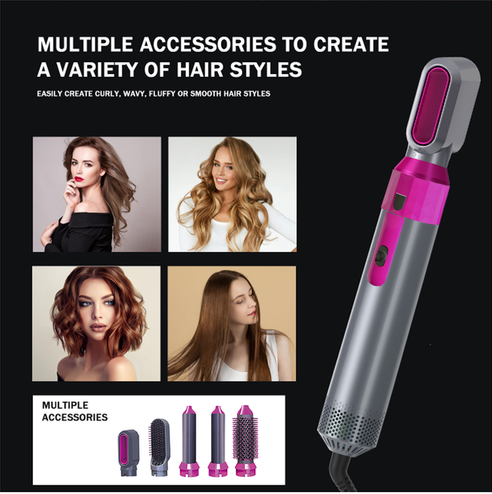 Hot Air Brush (5-in-1)فرشاة الهواء الساخن