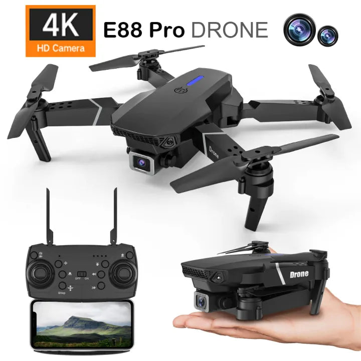 طائرة بدون طيار E88 Pro بدقة 4K HD